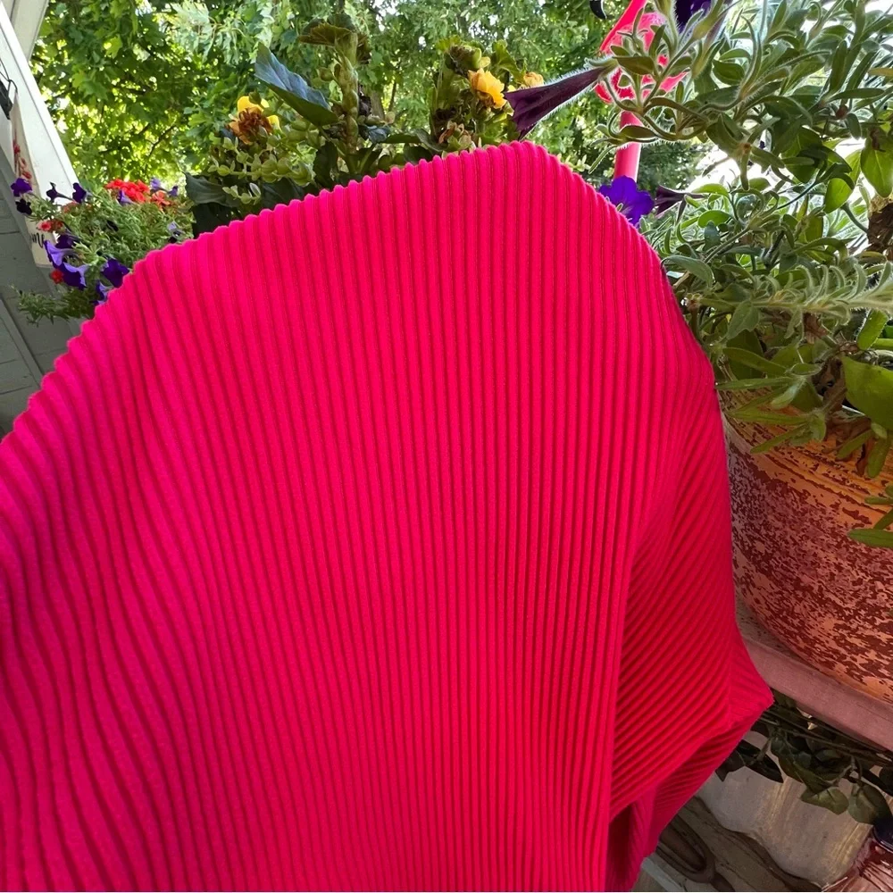 Girls Gap Kids Long Sleeve Top‎ Size XXL (14-16) Bright Pink Ribbed